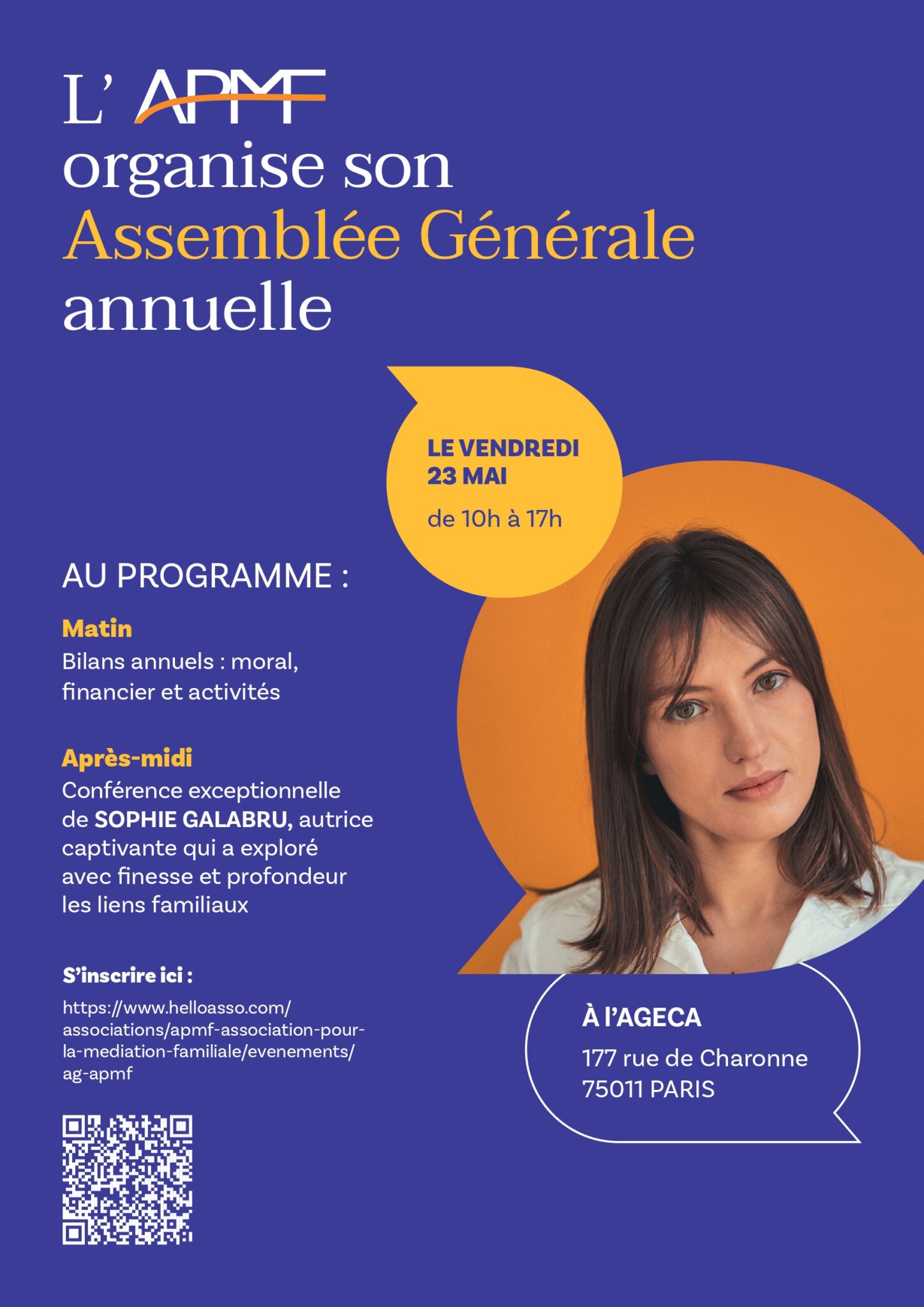 Affiche Assemblée Générale de l’APMF 23 mai 2025